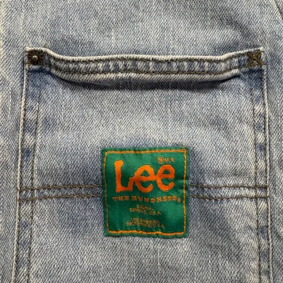 Lee x The Hundreds Denim Workwear Jacket Light Wash Blue Men L‎